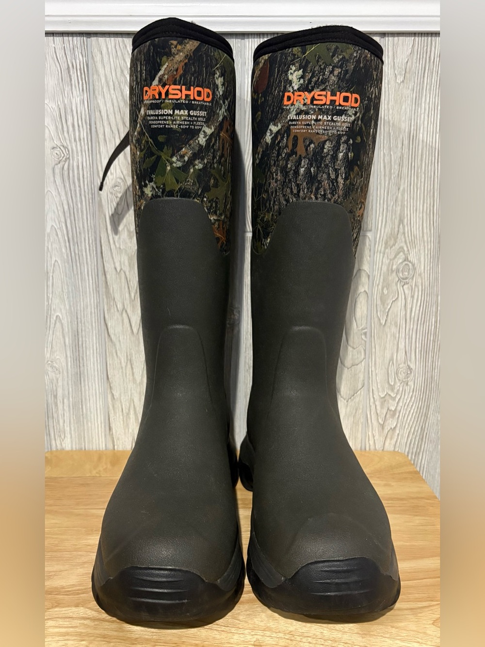 Dryshod Evalusion Hunt Max Gusset Muck Boots Mens 12/12.5 Camo Waterproof